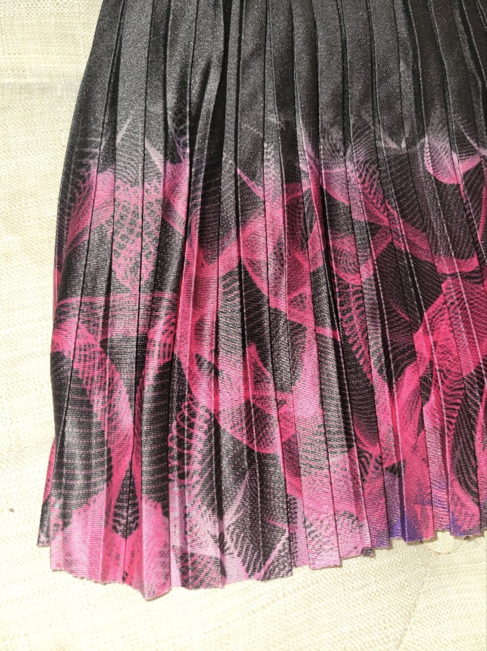 Lucky In Love Tennis Skirt Bms Hi-Chop Pleated Skort - Black Pink Sz Medium View 5